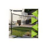 Fileu/plasă de volei Trizand 8.5 &times; 1 m, ochiuri 10x10 cm, husă de transport