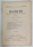 RAMURI , REVISTA LITERARA BILUNARA , ANUL III , NO. 6 , 15 MART. , 1908