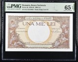 1000 lei 1938 UNC PMG 65