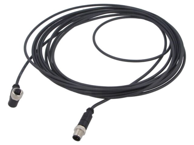 Cablu HARTING 4 pini PUR 7,5m pentru senzori automatizări cu mufe M12
