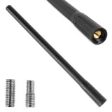 Antena auto universala tip bat 20 cm ANTM11 AMiO, mascat antena auto pentru receptie radio imbunatatita, montaj universal cu adaptoare 6 mm si 5 mm