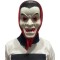 Mască de vampir de Halloween cu material negru, alb-negru-roșu, mărime universală