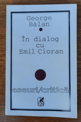 In dialog cu Emil Cioran, George Bălan foto