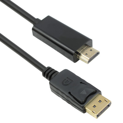 Cablu DisplayPort (DP) la HDMI DeTech, 3m, tata, calitate deosebita foto