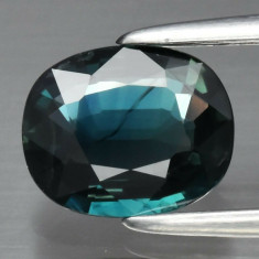 SAFIR NATURAL ALBASTRU-VERDE - 1,06 ct. Certificat de Autenticitate - NETRATAT