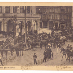 3301 - BUCURESTI, Teatre Market, Romania - old postcard, CENSOR - used - 1917