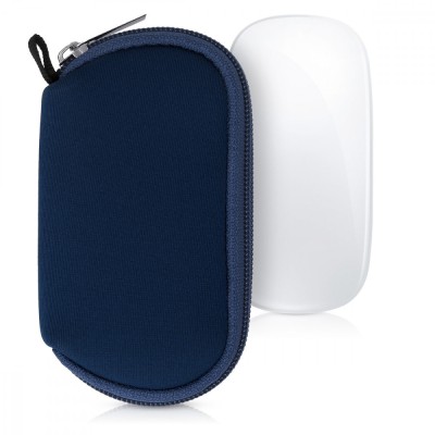 Husa pentru mouse Apple Magic Mouse 2/Magic Mouse 1, Kwmobile, Albastru, Neopren, 51117.17 foto