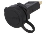 Adaptor HDMI soclu IP67 ENCITECH cu capac de protecție, mufă 1310