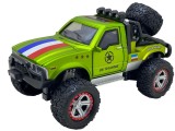 Macheta metal Jeep verde cu figurina