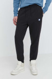 HUGO Blue pantaloni de trening din bumbac culoarea negru, uni, 50522360