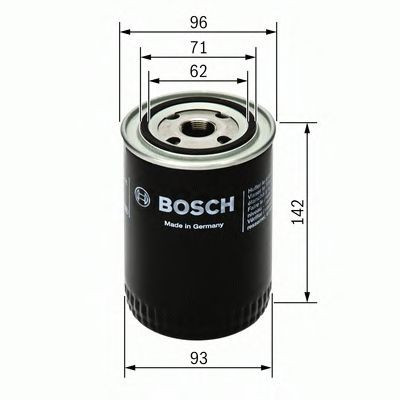 Filtru ulei VW PASSAT (3B2) (1996 - 2001) BOSCH 0 986 452 400 foto