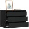 Gossi dulap colt cu sertare negru 80x41x58 cm lemn prelucrat