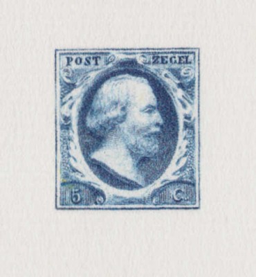 ✅(V42)Olanda 2004 ,&amp;quot;Regele Willem III 1852&amp;quot;,marca pe carton special, catalog BD1 foto
