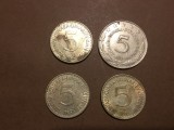 lot monede Iugoslavia - 5 Dinari 1981, 1984, 1985 !