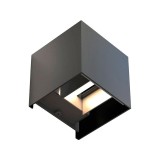 Cumpara ieftin Aplica Exterior Techstar&reg; LED Light CUBE , Putere 6W, A+, Rezistenta la Apa si Praf, Alb Cald, 3000K, Aluminiu, Negru