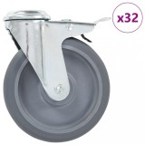 Cumpara ieftin Roți pivotante cu gaură pentru șurub, 32 buc., 125 mm