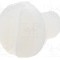 Surub M4, poliamida, lungime 6mm, cap rotund, pas filet 0.7, DREMEC - 8G204M4X06