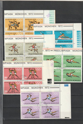 PREOLIMPIADA MUNCHEN ( LP 787 ) 1972 OBLITERATA BLOC DE 4 foto