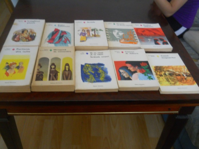 Set 10 carti colectia Romanul de dragoste, Ed. Eminescu, 1970