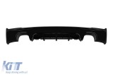 Difuzor tip M Performance Design Design potrivit pentru bara spate M Technik pe BMW Seria 2 F22 Coupe, F23 Cabriolet dupa 2013 -oo--oo-, lac negru Per