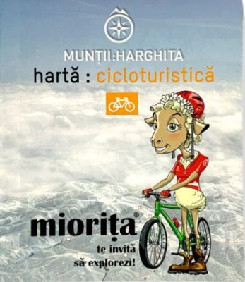 Muntii Harghita Harta Cicloturistica M 1 : 100.000 foto