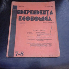 REVISTA INDEPENDENTA ECONOMICA NR. 17-18/15 AUGUST 1934