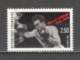 Franta.1991 75 ani nastere M.Cerdan-boxer XF.595, Nestampilat