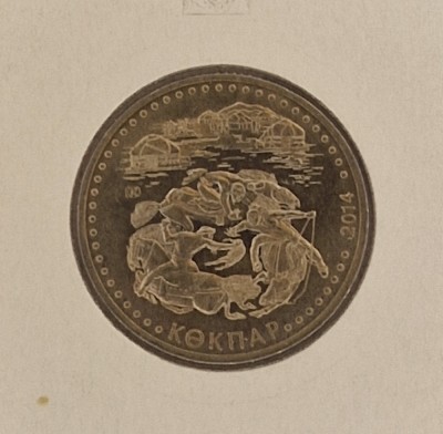Kazakhstan, 50 Tenge (Kokpar) 2014 , KM#297 foto