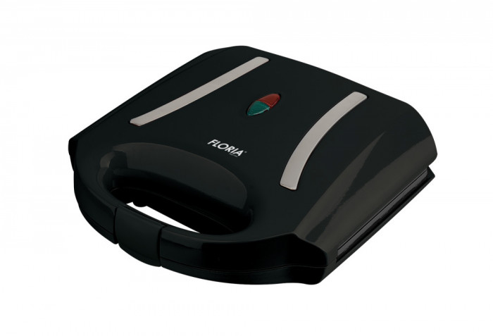 Sandwich maker Floria ZLN7941 Negru, 800W, invelis exterior rezistent la caldura