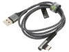 Cablu USB 2.0 USB-A la USB-C Unghiat 1m 480Mbps, Goobay