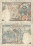 1941 (15 I), 5 francs (P-77b.1b) - Algeria!