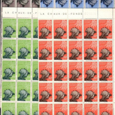 Guinea 1960 50 x UPU membership in sheet Mi.44 46-48 MNH CA.024