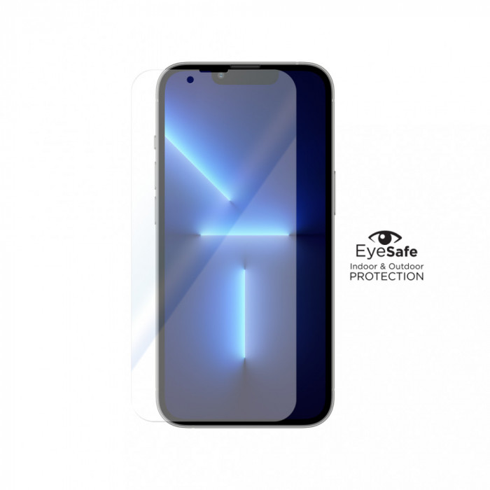 Folie Protectie Ecran iPhone 13 Pro Max, EyeSafe, Blue Light Blocking Tempered Glass