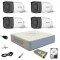 Sistem supraveghere video Hikvision 4 camere de exterior 5MP Turbo HD 2 cu IR 80M si 2 cu IR 40M DVR 4 canale full accesorii HDD 1TB SafetyGuard Surve