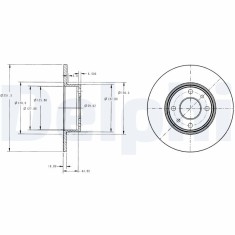 DELPHI BG2322 Disc frana
