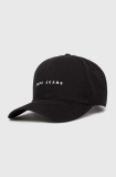 Pepe Jeans șapcă de baseball din bumbac culoarea negru, cu imprimeu