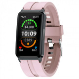 Cumpara ieftin Smartband iSEN EP01 Roz, 1.47 IPS HD, ECG, Ritm cardiac, Presiune sanguina, Glicemie, Oxigen, Monitorizare somn, Bt v5.1, IP67, 210mAh