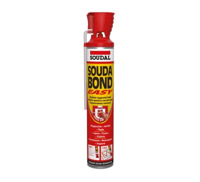 Adeziv poliuretanic pentru constructii, Soudal Soudabond Easy, cu aplicare manuala, 750 ml foto