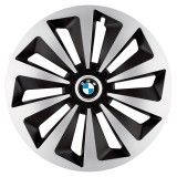 Set 4 Capace Roti 17&quot; Fox Gri Negru Autohelix MSA BMW, Compatibile Jante Otel, Design Modern, Prindere Sigura, Accesorii Auto