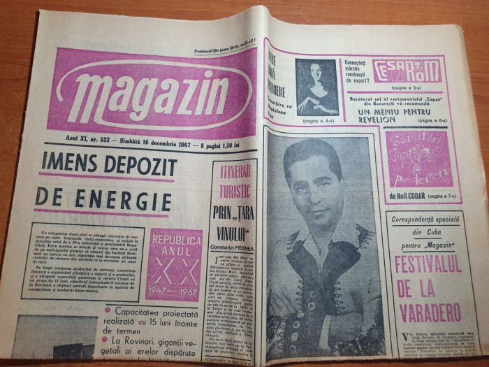 magazin 16 decembrie 1967-art. si foto orasul alba iulia ,articol CESAROM