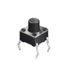 Buton microcontact 4 pini OFF-ON fara retinere 6x6mm buton 4mm de la, Oem