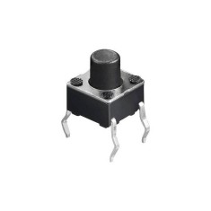 Buton microcontact 4 pini OFF-ON fara retinere 6x6mm buton 4mm de la