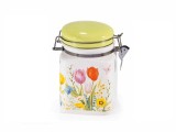 Cumpara ieftin Borcan depozitare ceramica multicolora 13 x 9,5 x 15 H