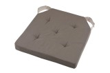 Pernă De Scaun Velcro Duo Greige/In 38X38 Cm, Culoare Greige/In, 100% Bumbac