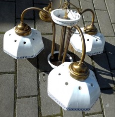 Candelabru antic cu 3 brațe foto