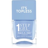Nails Inc. It&rsquo;s Topless lac de unghii sub forma de gel pentru un efect de lunga durata culoare KIm 14 ml