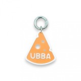 Dog Tag Personalizat cu Nume - Medalion pentru Căței - Felie de Cașcaval