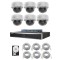 Sistem supraveghere IP Hikvision HiWatch, Functii inteligente, 6 camere 4MP, IR 30m, NVR 8 canale, AcuSense, Switch, Accesorii incluse SafetyGuard Sur