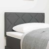 VidaXL Tăblie cap cu lumini cu bandă LED Ajustabil Gri 80 cm țesătură 3338175