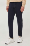 Karl Lagerfeld pantaloni de trening culoarea albastru marin, melanj
